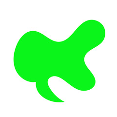 Green Abstract Blob Shapes