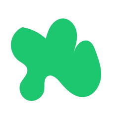 Green Abstract Blob Shapes