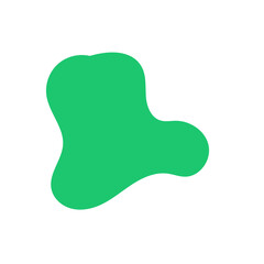 Green Abstract Blob Shapes