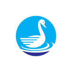 Duck logo images illustration