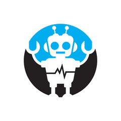 Robot logo images  illustration