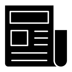 Fototapeta premium Vector Design News Article Icon Style