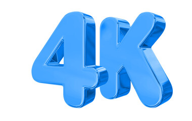4K Follower Blue Number