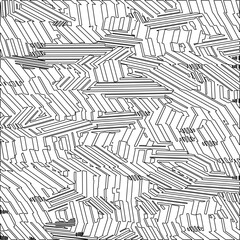 Abstract striped textured geometric pattern. Line Art Pattern.