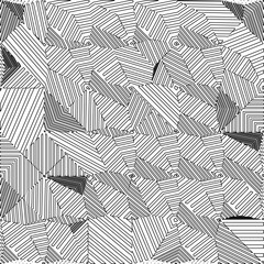 Abstract striped textured geometric pattern. Line Art Pattern.