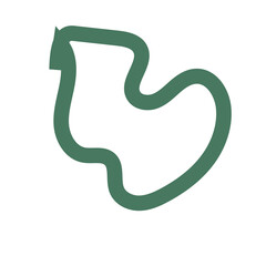 Green Lines Abstract Transparent 