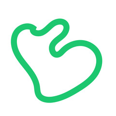 Obraz premium Green Lines Abstract Transparent 