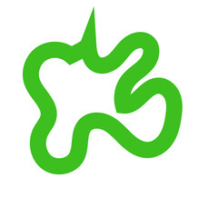 Green Lines Abstract Transparent 