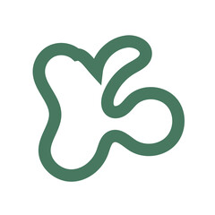 Green Lines Abstract Transparent 