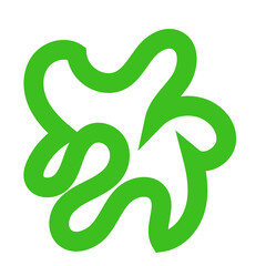 Obraz premium Green Lines Abstract Transparent 