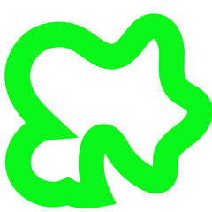 Green Lines Abstract Transparent 