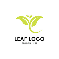 Green Leaf logo Icon Vector Illustrations