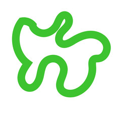 Obraz premium Green Lines Abstract Transparent 