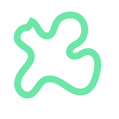 Obraz premium Green Lines Abstract Transparent 