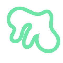 Green Lines Abstract Transparent 