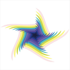 Obraz premium abstract colorful rainbow star background