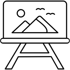 Art Outline vector icon which can easily edit

