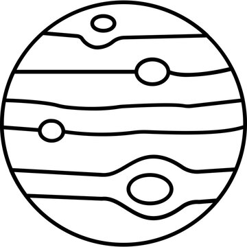 Astronomy Outline vector icon which can easily edit

