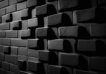 Black brick background, Brick stone, Black brick pattern, Black brick texture wall