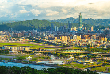 Panoramic view of Taipei City, taiwan