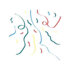 Obraz na płótnie Canvas Colorful Confetti Illustration