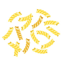 Fusilli noodle isolated illustration