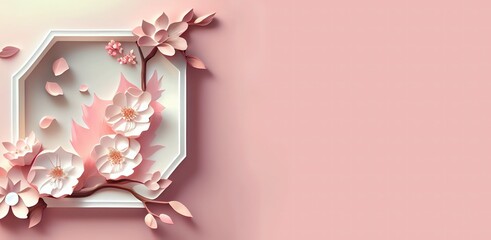 Cherry Blossom Day with Copy space Background - A Beautiful Scene for Text or Design