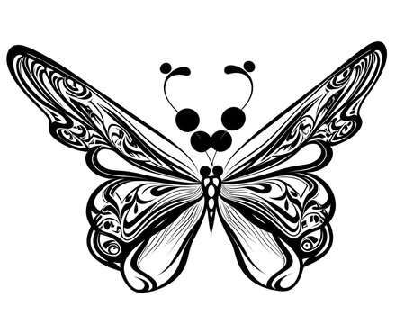 recommend clip art: Sehr bunter Schmetterling mit vielfarbigem Hintergrund. Phantasie Style - created with hyperrealistic generative AI technology
                    