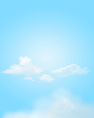 A light   blue  sky background image for the background. Decorated with a soft turquoise color and not too obvious.