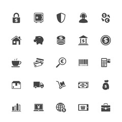 Shopping and commerce icons