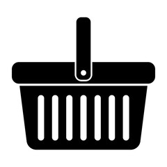Shopping basket icon - vector illustration. Shop cart, bag, online purchase, retail vector illustration design on white background.