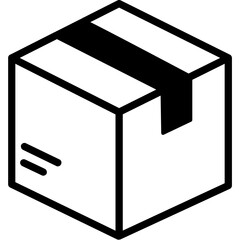 Cardboard vector icon easily modify

