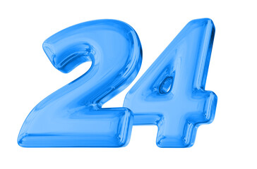 24 Blue Number