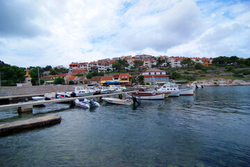 Fototapeta na wymiar porto turistico di vela losinj croazia
