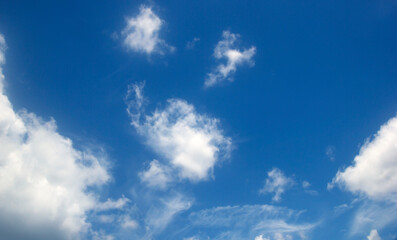Naklejka na ściany i meble blue sky High angle air