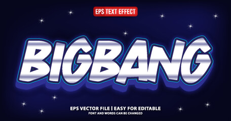 bigbang editable text effect vector