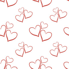 seamless pattern with hearts