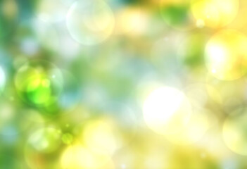 Fototapeta na wymiar Green bokeh abstract background blur
