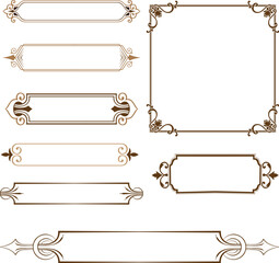 set of vintage frames