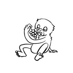 キンシコウ イラスト ぬりえ