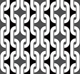 Abstract Chains Complex Geometric Vector Pattern Trendy Fashion Colors Art Deco Style Chic Design Endless Perfect for Allover Fabric Print or Wall Paper