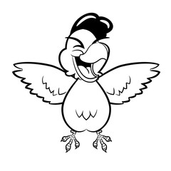 Fototapeta premium cartoon chicken