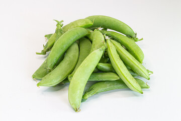 green beans isolate on white background