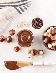 chocolate and hazelnuts