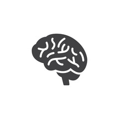 Human brain vector icon