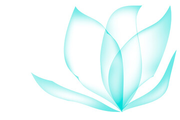 Light blue line art design white background