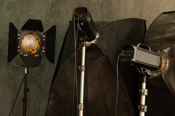 Equipment for professional photography flash light spotlight