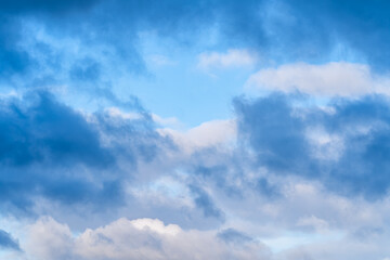 blue sky with clouds. wallpaper and background