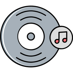 Cd vector icon easily modify

