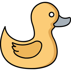 Baby duck vector icon easily modify


